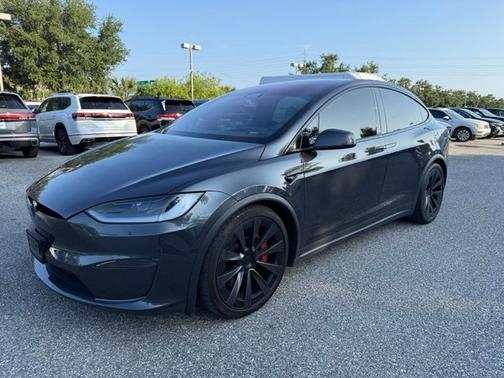 Gray 2024 Tesla Model X Plaid