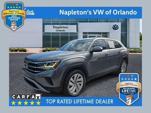 Silver 2022 Volkswagen Atlas Cross Sport 2.0T SE w/Technology
