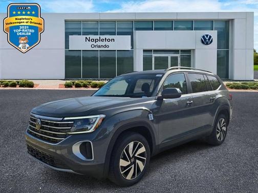 Gray 2026 Volkswagen Atlas 2.0T SE w/Technology