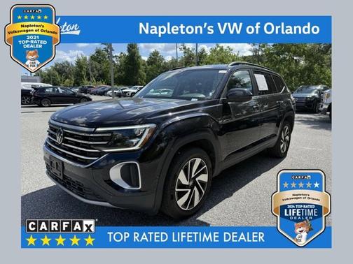 Black 2024 Volkswagen Atlas 2.0T SE w/Technology