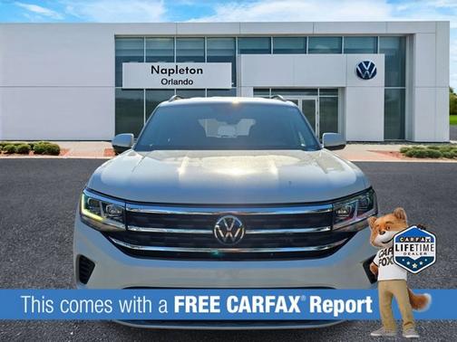 Pure White 2023 Volkswagen Atlas 2.0T SE w/Technology