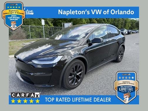 Black 2022 Tesla Model X Plaid