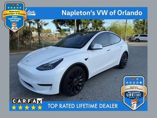 White 2022 Tesla Model Y Performance