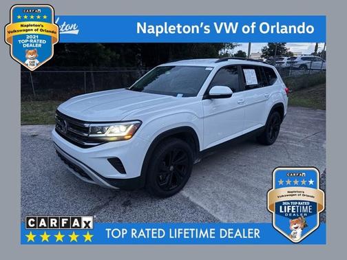 Pure White 2023 Volkswagen Atlas 2.0T SE w/Technology