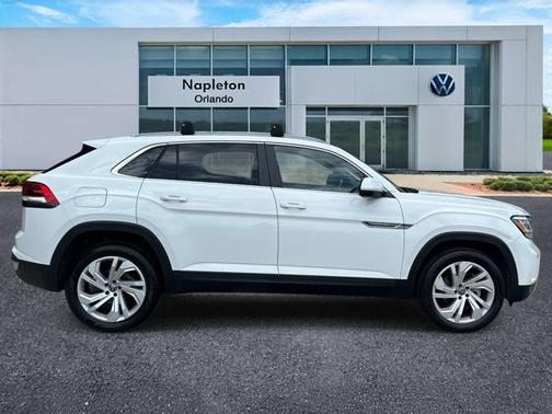Pure White 2021 Volkswagen Atlas Cross Sport 2.0T SEL