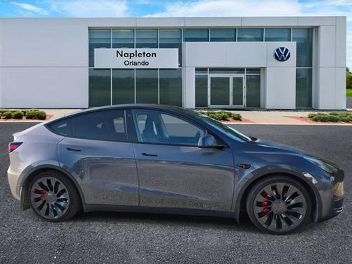 Gray 2023 Tesla Model Y Performance