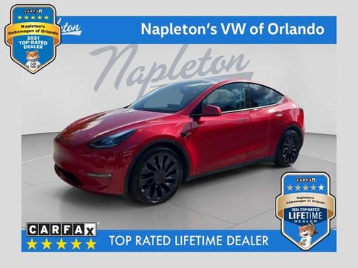Red Multi-Coat 2023 Tesla Model Y Performance