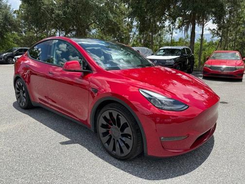 Red Multi-Coat 2023 Tesla Model Y Performance