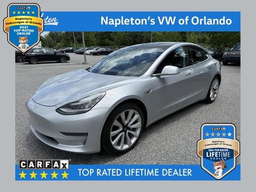 Silver 2018 Tesla Model 3