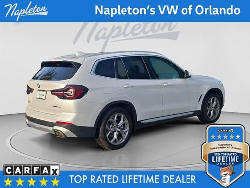 White Metallic 2024 BMW X3 xDrive30i