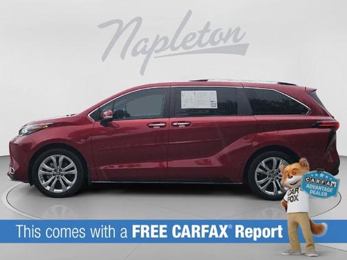 Ruby Flare Pearl 2024 Toyota Sienna Platinum