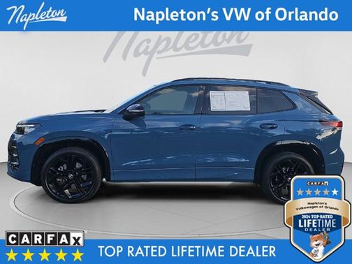 Monterey Blue Pearl 2025 Volkswagen Tiguan SE R-Line Black