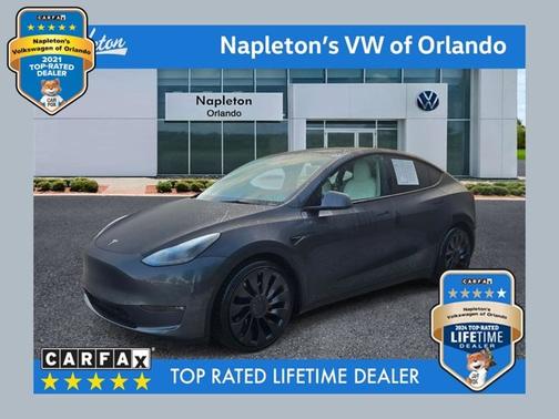 Midnight Silver Metallic 2021 Tesla Model Y Performance