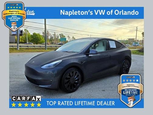 Midnight Silver Metallic 2021 Tesla Model Y Performance