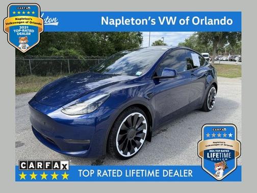 Blue 2022 Tesla Model Y Performance