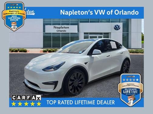 White 2022 Tesla Model Y Performance