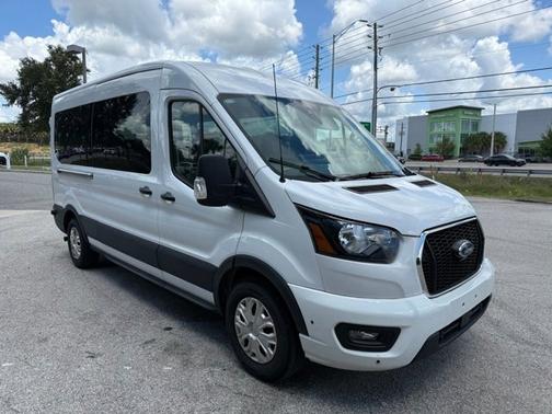Oxford White 2024 Ford Transit-350 XLT