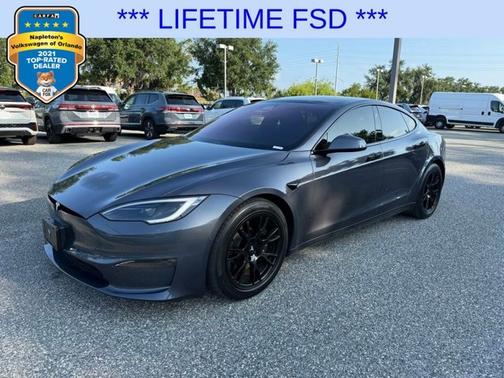 Midnight Silver Metallic 2022 Tesla Model S Plaid