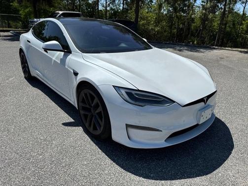 White 2021 Tesla Model S Plaid