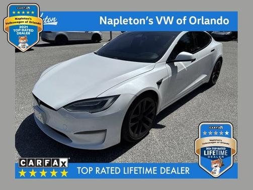 White 2021 Tesla Model S Plaid