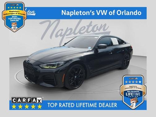 Black Sapphire Metallic 2022 BMW 430 Gran Coupe 430i