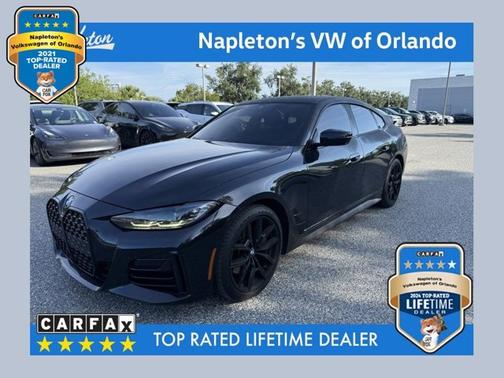 Black Sapphire Metallic 2022 BMW 430 Gran Coupe 430i
