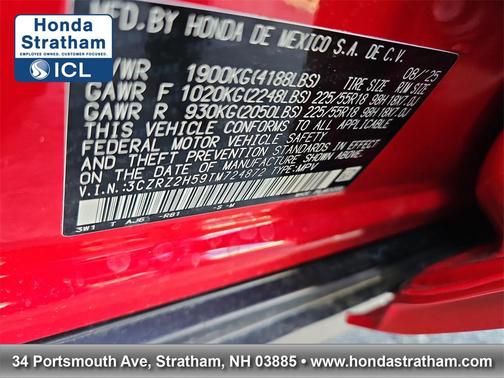 2026 Honda HR-V AWD Sport