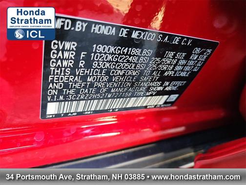 2026 Honda HR-V AWD Sport