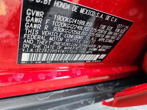 2026 Honda HR-V AWD Sport