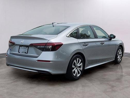 Solar Silver Metallic 2025 Honda Civic LX