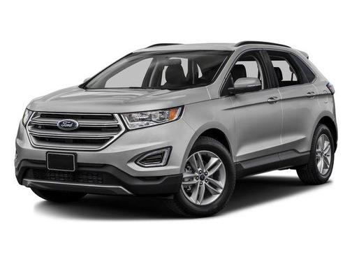 White Platinum Metallic Tri-Coat 2017 Ford Edge Titanium