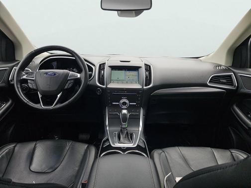 White Platinum Metallic Tri-Coat 2017 Ford Edge Titanium