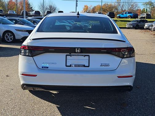 Platinum White 2024 Honda Accord Hybrid Sport-L