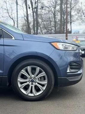 Blue Metallic 2019 Ford Edge Titanium