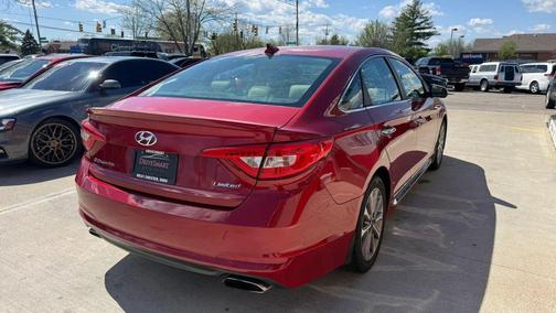 Scarlet Red 2017 Hyundai SONATA Limited