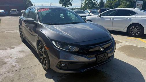 Modern Steel Metallic 2019 Honda Civic Sport