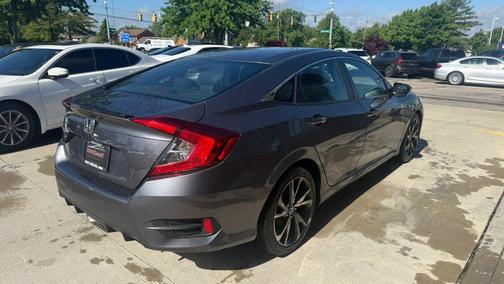 Modern Steel Metallic 2019 Honda Civic Sport