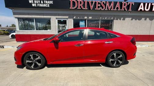 Red 2017 Honda Civic Touring