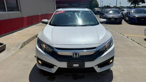 WHITE 2018 Honda Civic EX-L