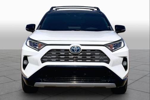 Blizzard Pearl w/Midnight Black Roof 2020 Toyota RAV4 Hybrid SE