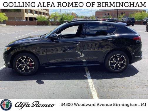 Vulcano Black Metallic 2020 Alfa Romeo Stelvio Ti Sport