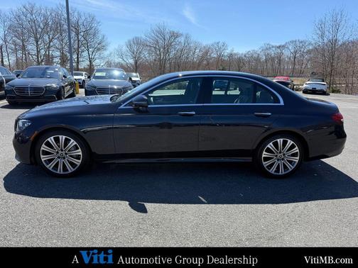 Blue 2023 Mercedes-Benz E-Class 4MATIC