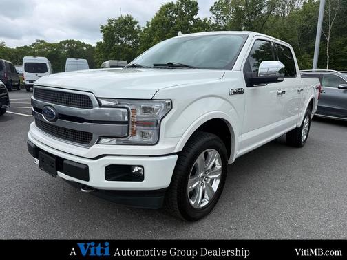 Star White Metallic Tri-Coat 2020 Ford F-150 Platinum