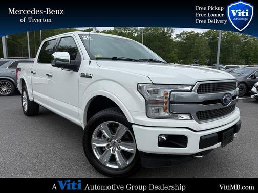 Star White Metallic Tri-Coat 2020 Ford F-150 Platinum