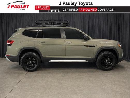 Avocado Green 2024 Volkswagen Atlas 2.0T Peak Edition SE w/Technology