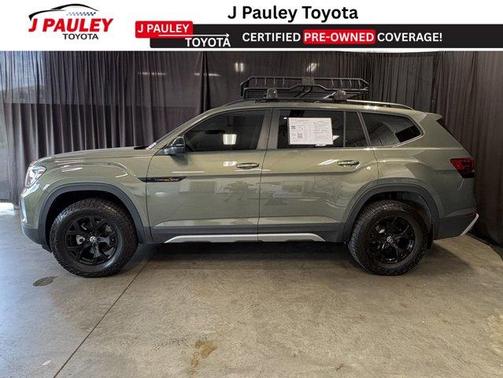 Avocado Green 2024 Volkswagen Atlas 2.0T Peak Edition SE w/Technology