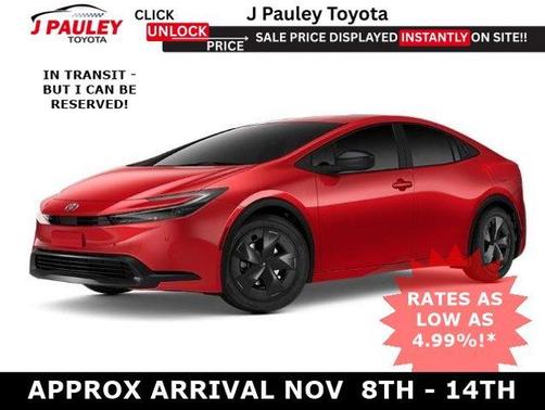 Red 2027 Toyota Prius LE