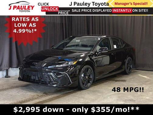 Midnight Black Metallic 2026 Toyota Camry Nightshade