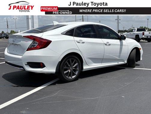 Platinum White Pearl 2020 Honda Civic EX
