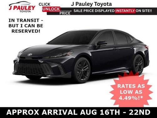 Midnight Black Metallic 2026 Toyota Camry SE
